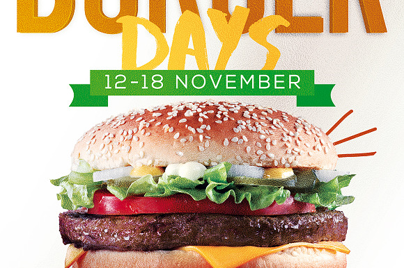 Big Burger Days  in Flyer Templates - product preview 4