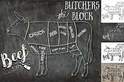 Beef Butcher Cuts Set 1