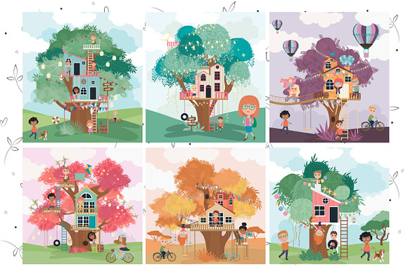 Tree House collection in Illustrations - product preview 8