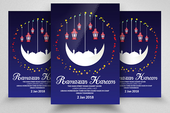 10 Ramadan Iftar Flyer Bundle Vol:02 in Flyer Templates - product preview 6