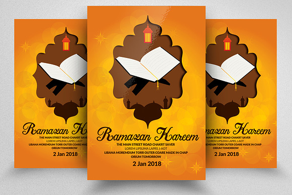 10 Ramadan Iftar Flyer Bundle Vol:02 in Flyer Templates - product preview 7