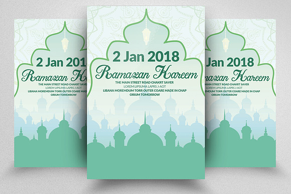 10 Ramadan Iftar Flyer Bundle Vol:02 in Flyer Templates - product preview 9