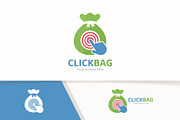 Vector bag and click logo  