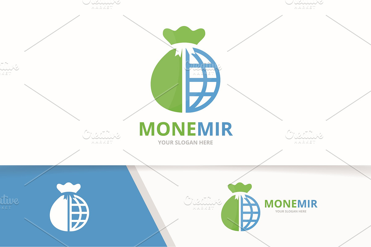 Vector bag and planet logo   in Logo Templates - product preview 8