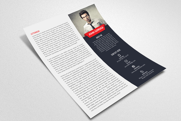 MS Office Word CV Resume in Resume Templates - product preview 2
