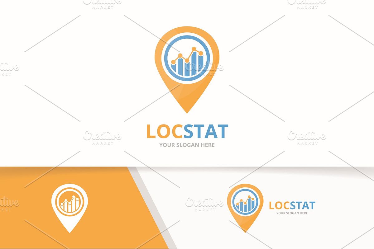 Vector graph and map pointer logo   in Logo Templates - product preview 8