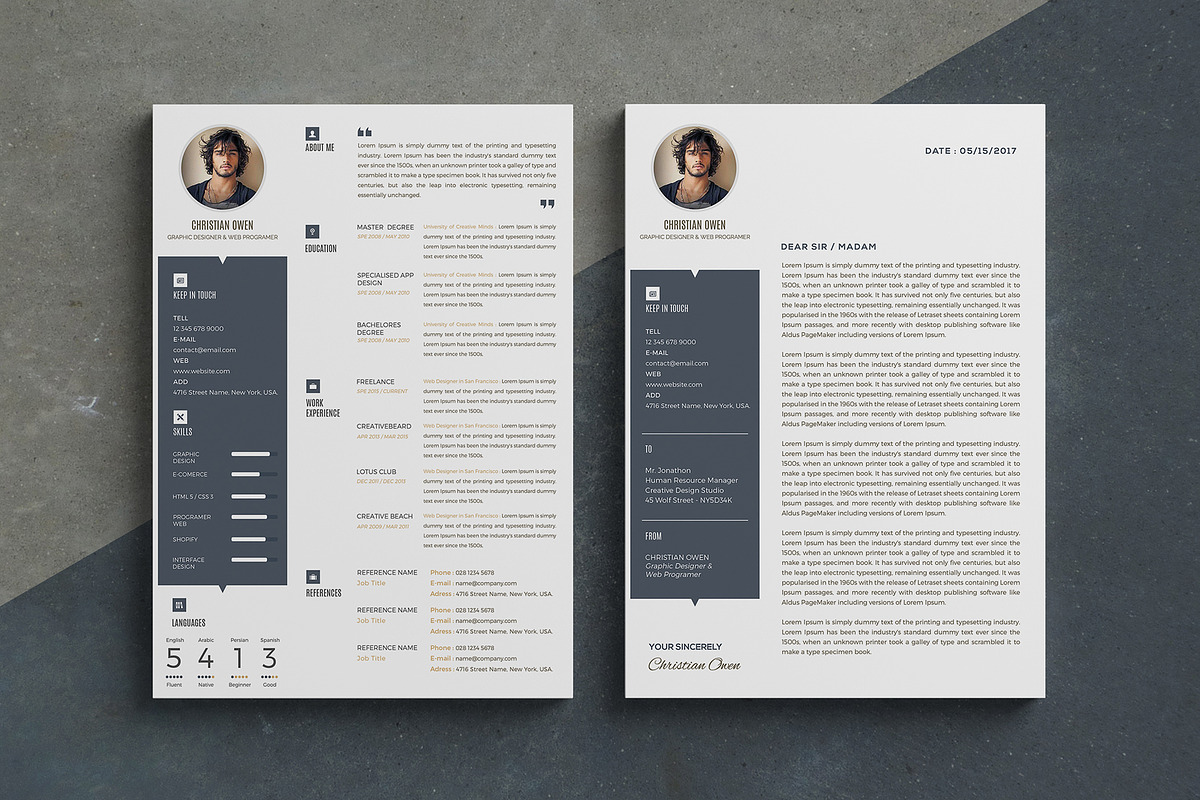 Word Resume template in Resume Templates - product preview 8
