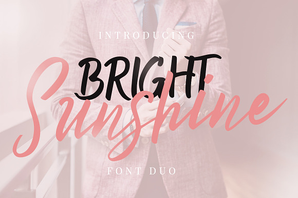 Bright Sunshine "Font Duo" in Script Fonts - product preview 10