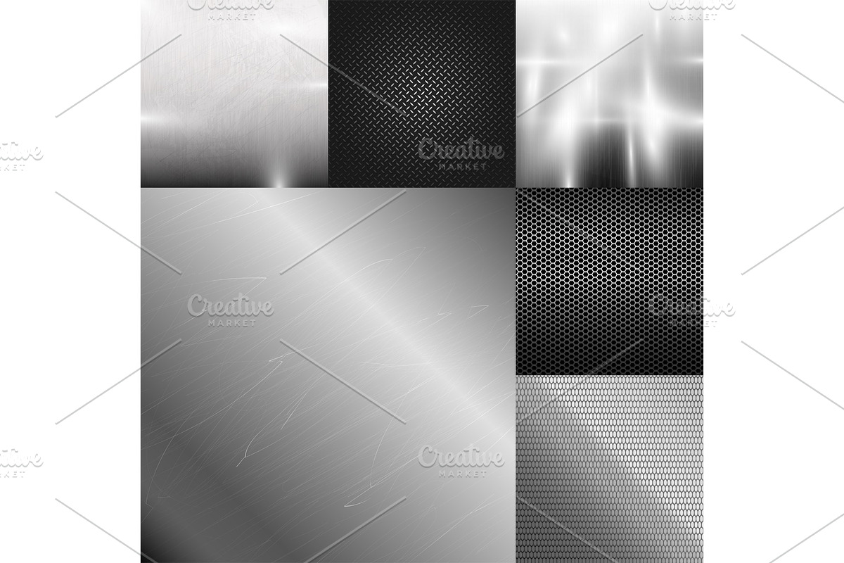 Metal texture pattern background vector metallic illustration background glossy effect in Textures - product preview 8