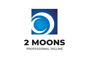 2 Moons Logo Template