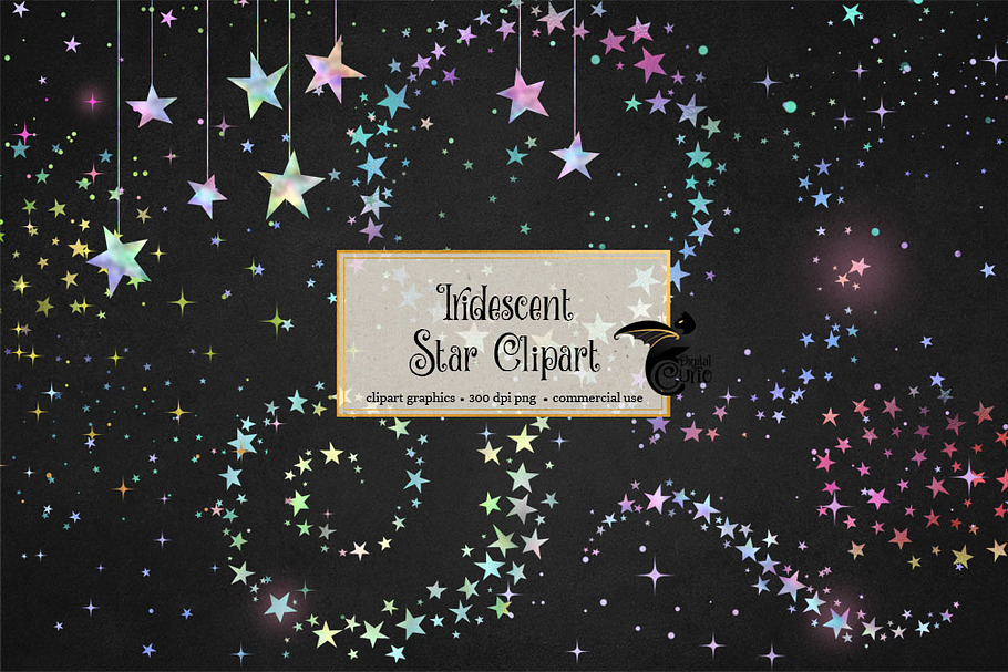 Iridescent Stars in Illustrations - product preview 8