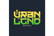The urban legend trendy fashionable vector t-shirt and apparel d