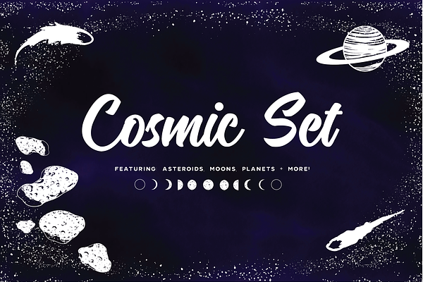 Cosmic Star Set | PNGs & Vectors