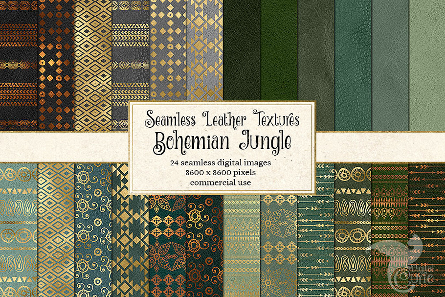Bohemian Jungle Digital Paper in Patterns - product preview 8