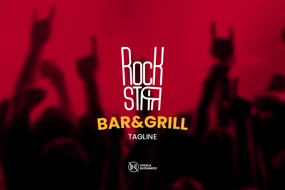 Rock Star Sign Logo in Logo Templates - product preview 8