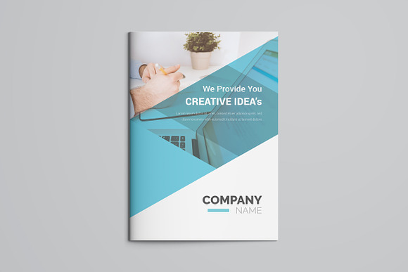 Corporate Blue Bifold Brochure in Brochure Templates - product preview 3