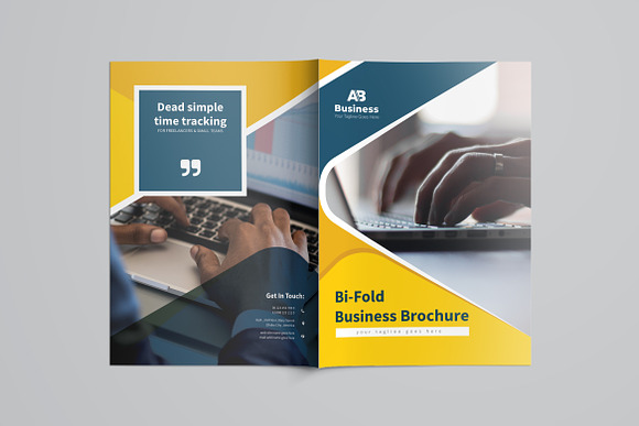 Creative Bifold Brochure in Brochure Templates - product preview 7