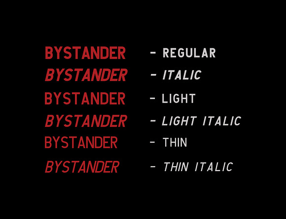 UNDRRTD-Bystander in Sans-Serif Fonts - product preview 1
