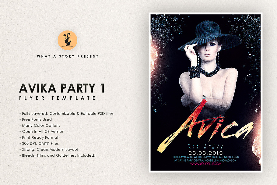 Avika Electro 1 in Flyer Templates - product preview 8