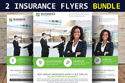 2 Insurance Business Flyers Bundle