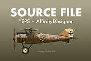 Source File Vector War Plane illustr