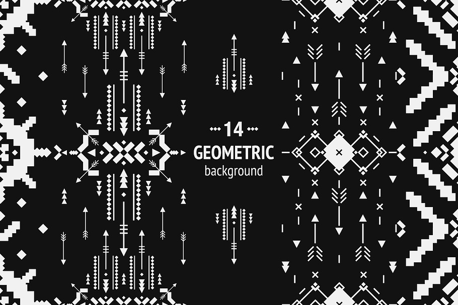 14 Geometric background in Patterns - product preview 8