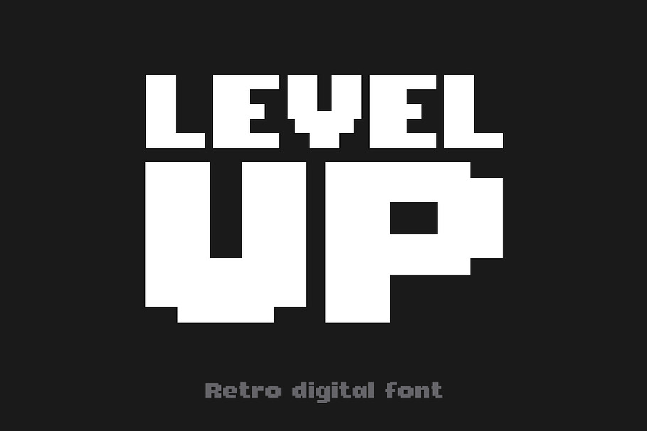 Level Up font in Display Fonts - product preview 8