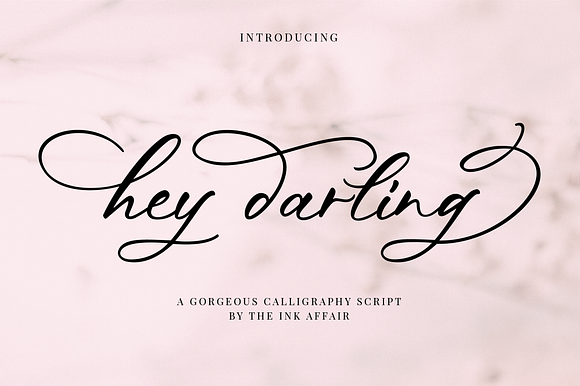 Hey Darling Calligraphy Script Font in Script Fonts - product preview 8