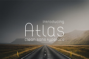 Atlas. Clean modern sans font.