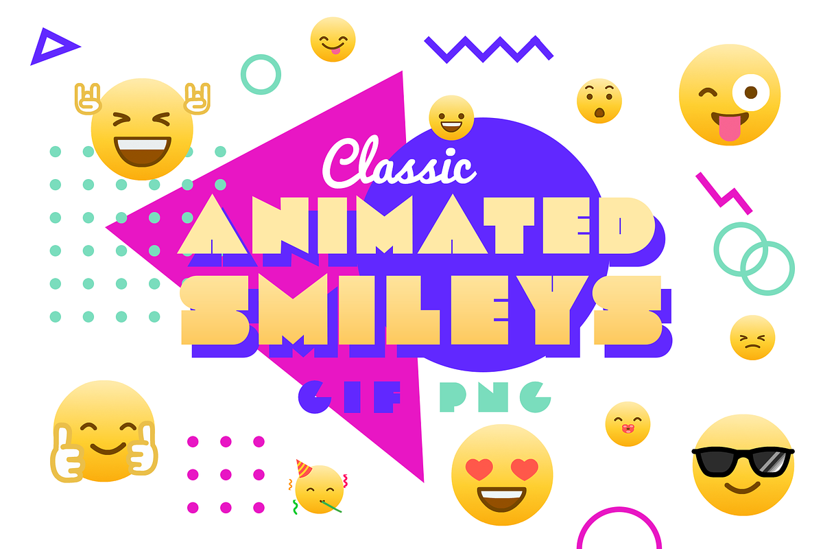 Classic Animated Smileys in Smiley Face Icons - product preview 8