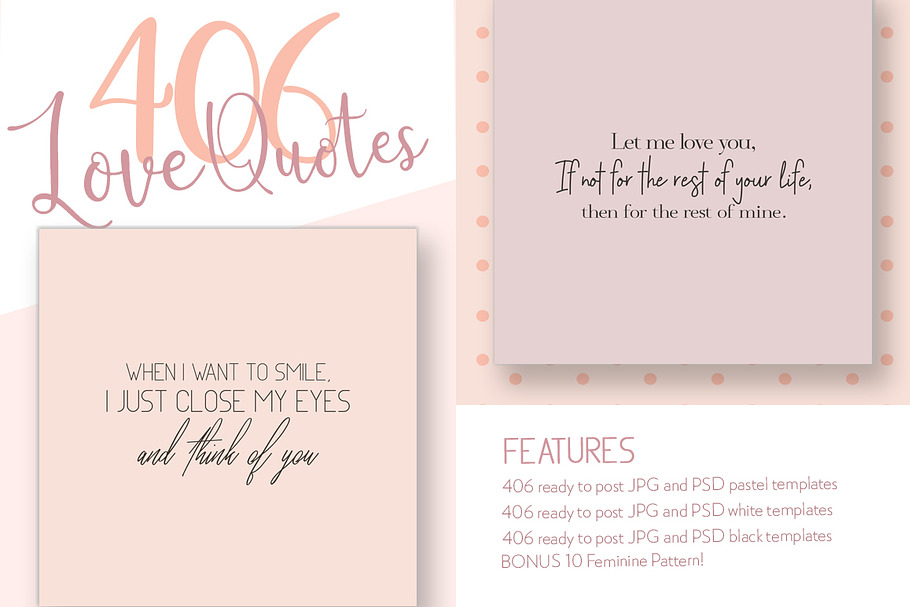 Love and Romance Social Media Quotes in Instagram Templates - product preview 8