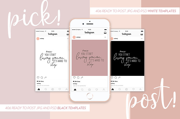 Love and Romance Social Media Quotes in Instagram Templates - product preview 1