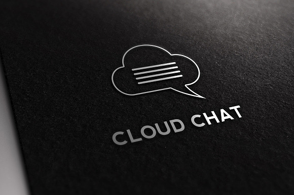 Cloud Chat Logo Template in Logo Templates - product preview 1