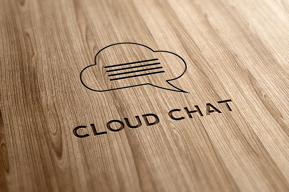 Cloud Chat Logo Template in Logo Templates - product preview 2