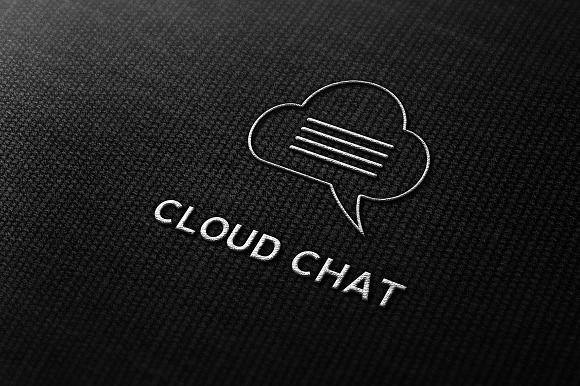 Cloud Chat Logo Template in Logo Templates - product preview 3