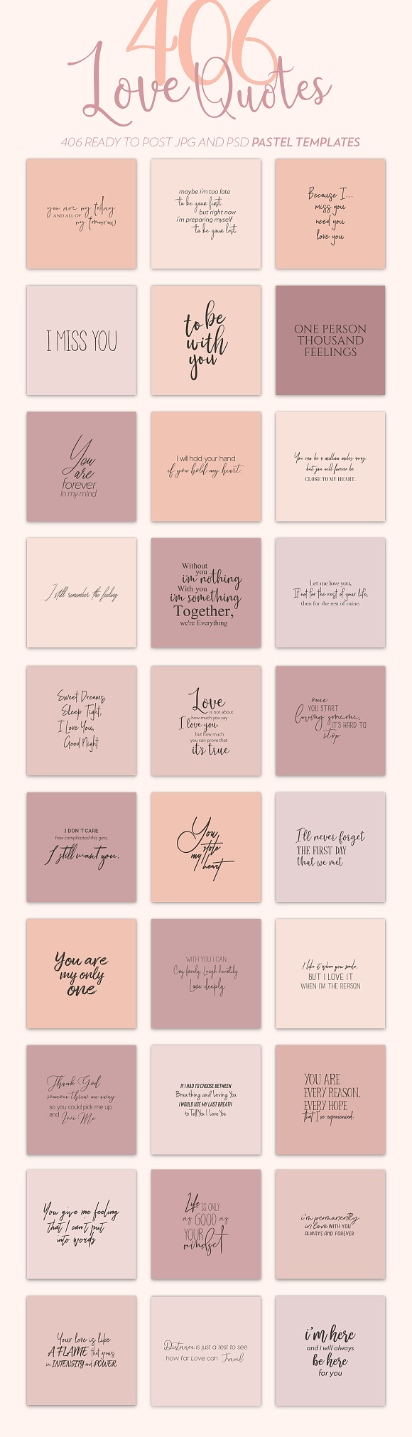Love and Romance Social Media Quotes in Instagram Templates - product preview 4