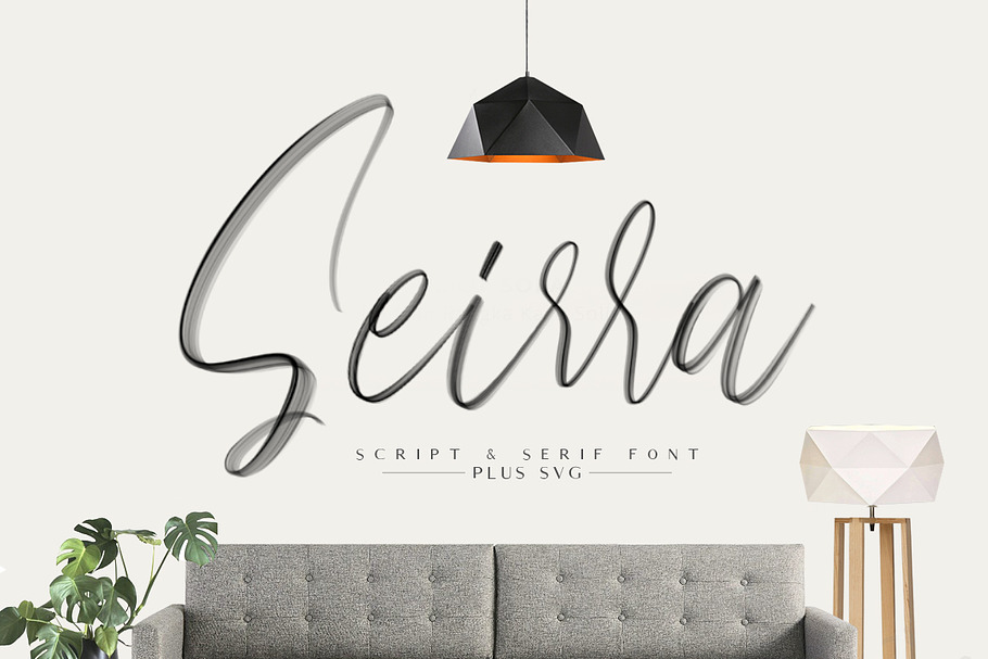 Seirra Typeface SVG in Script Fonts - product preview 8