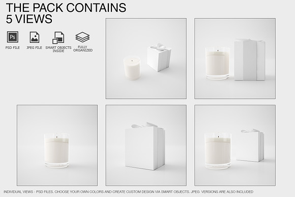 Candle & Gift Box Set in Product Mockups - product preview 1