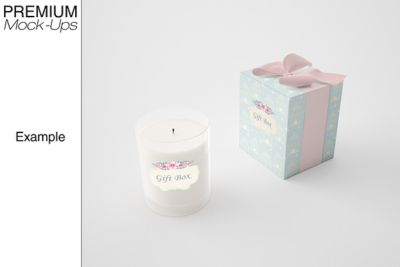 Candle & Gift Box Set in Product Mockups - product preview 7