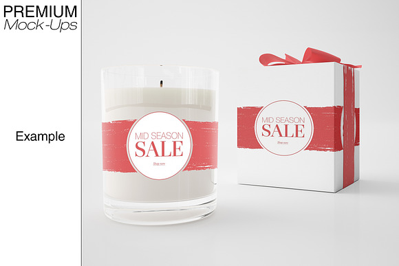 Candle & Gift Box Set in Product Mockups - product preview 8