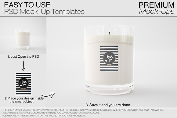 Candle & Gift Box Set in Product Mockups - product preview 9
