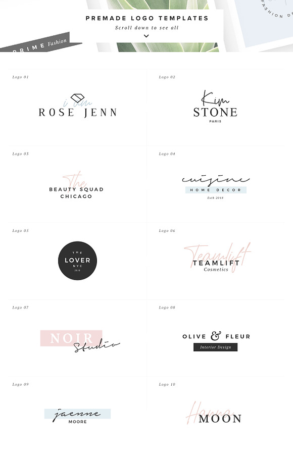 Boutique - Logos collection 01 in Logo Templates - product preview 5