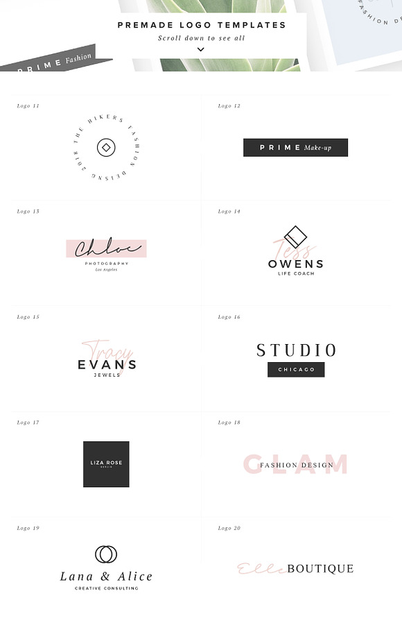 Boutique - Logos collection 01 in Logo Templates - product preview 6