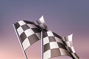 Checkered flags for fan
