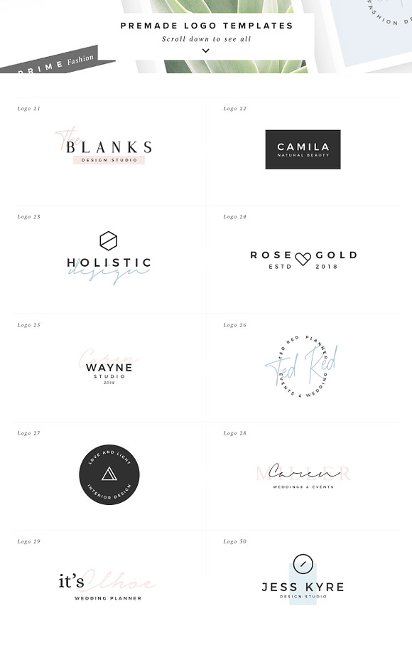 Boutique - Logos collection 01 in Logo Templates - product preview 8