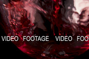 Wine is beautifully poured into a glass slow motion