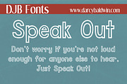 DJB Speak Out Font