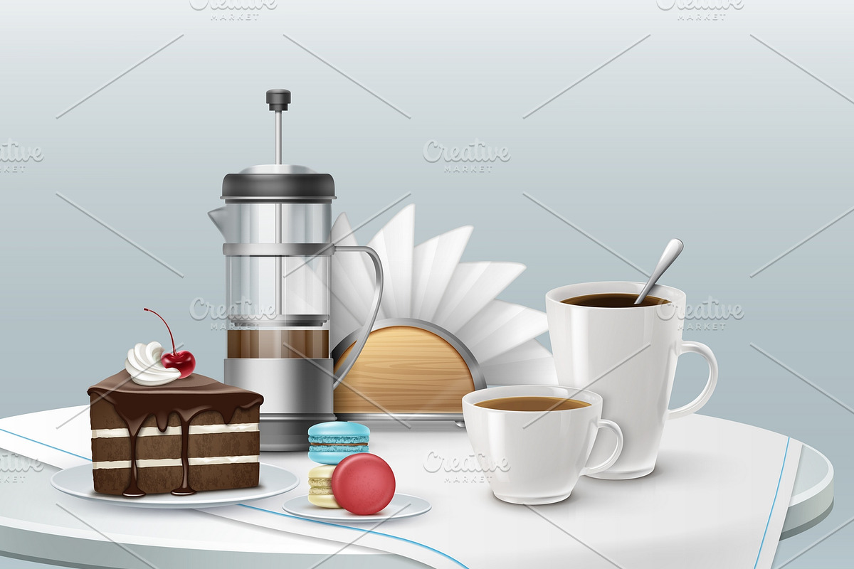 Dessert and coffee in Illustrations - product preview 8