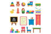 Various toys for preschool kids