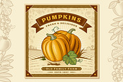 Pumpkin Harvest Label